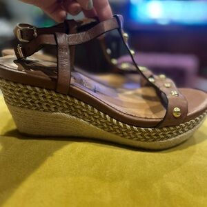 Brown Wedge Sandals